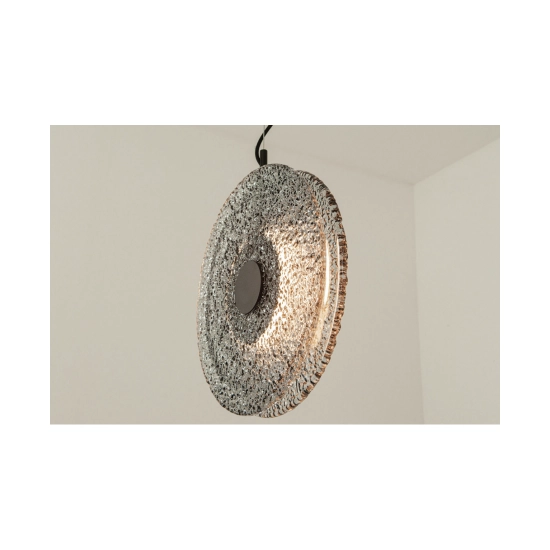 23074 PENDANT LED LIGHT 11W 3000K METAL-GLASS, BLACK-SMOKED GREY Zambelis Lights
